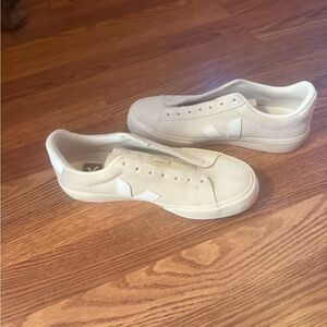 Womens sneakers.  Ultra suede, worn once.  Missing laces